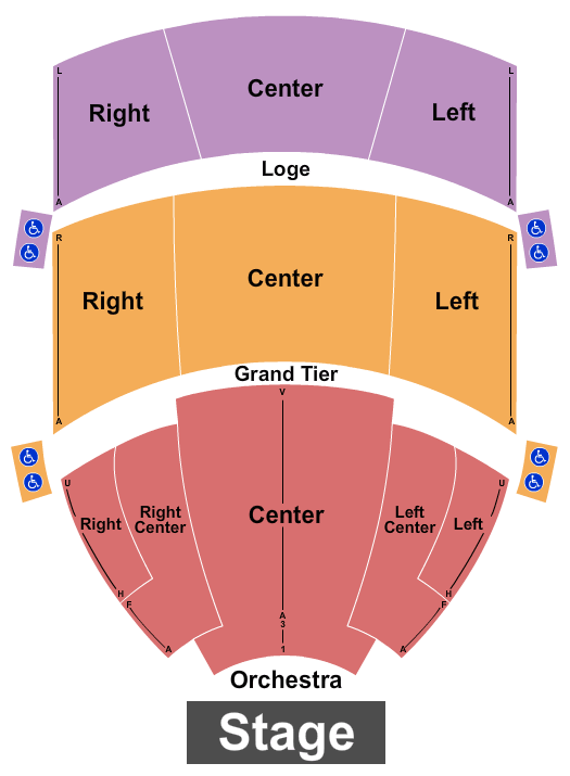 Steven Tanger Center for the Performing Arts Death Becomes Her Seating Chart